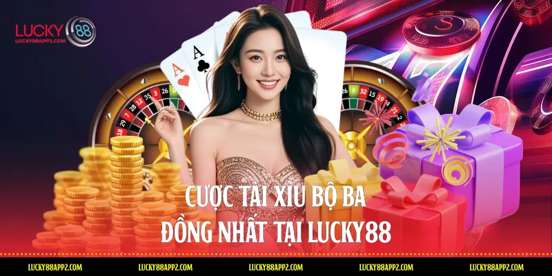 Cược Tài xỉu bộ ba đồng nhất tại Lucky88